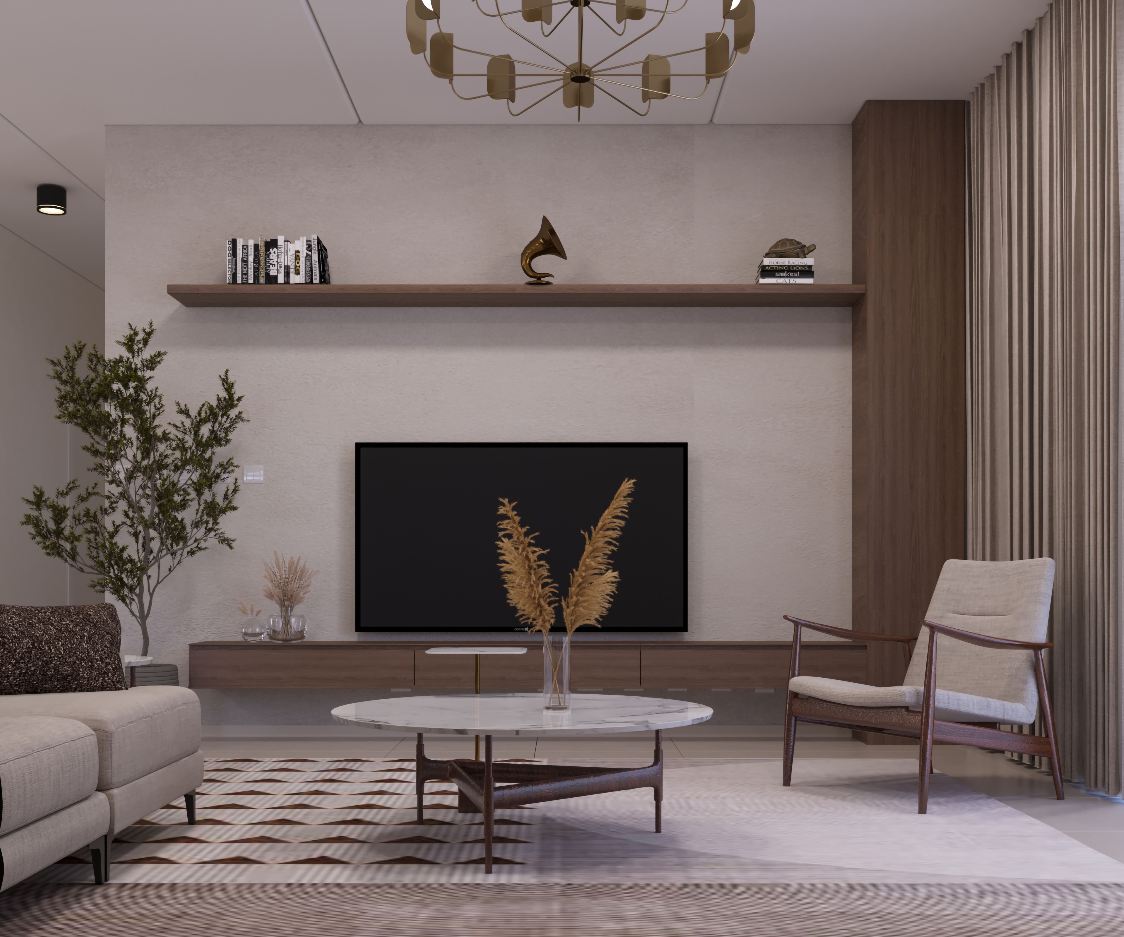 Central Region Villa Type 03 Living 1 غرفة معيشة