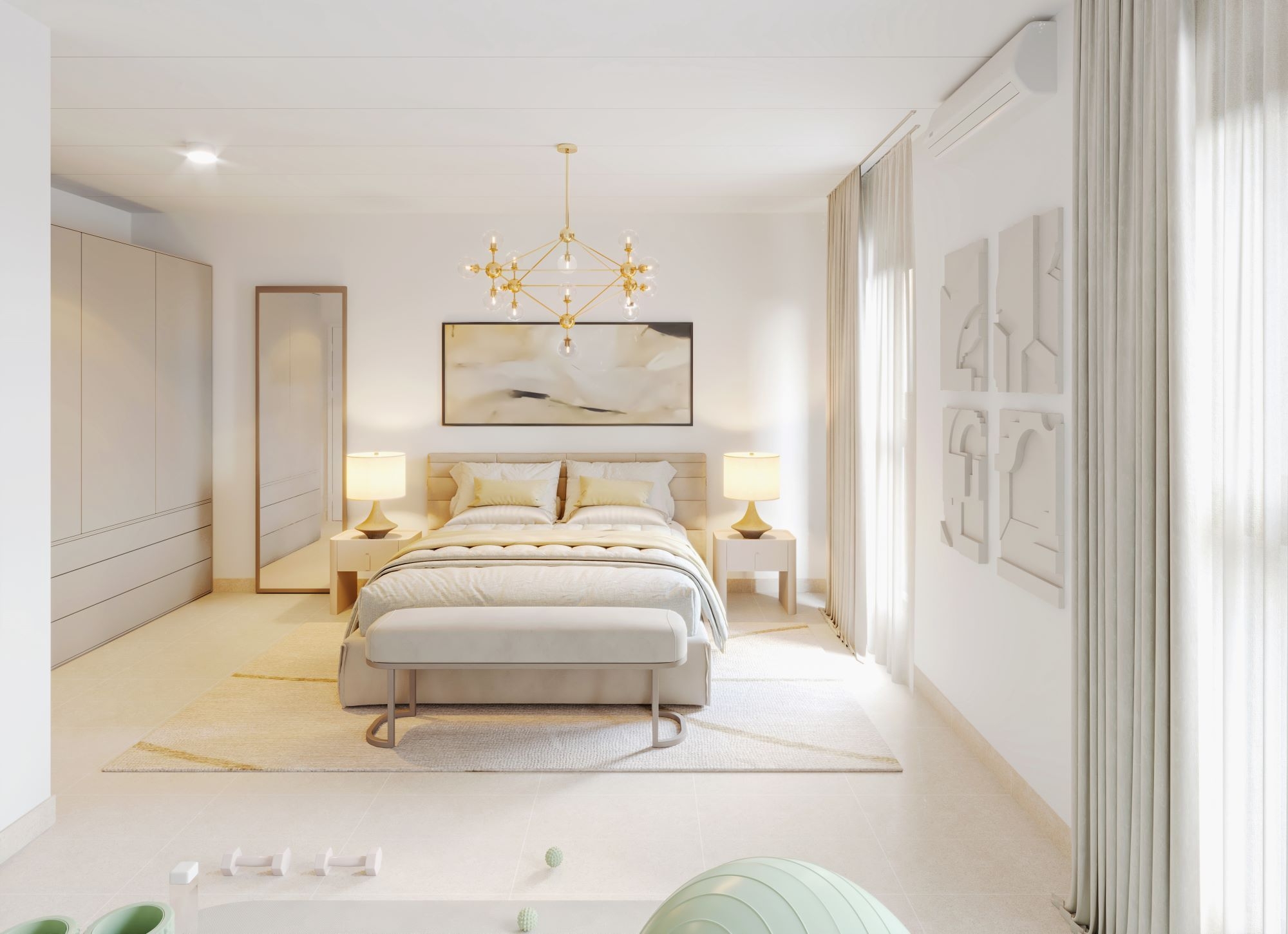 Duplex Type1 Master Bedroom 01 | غرفة النوم الرئيسية