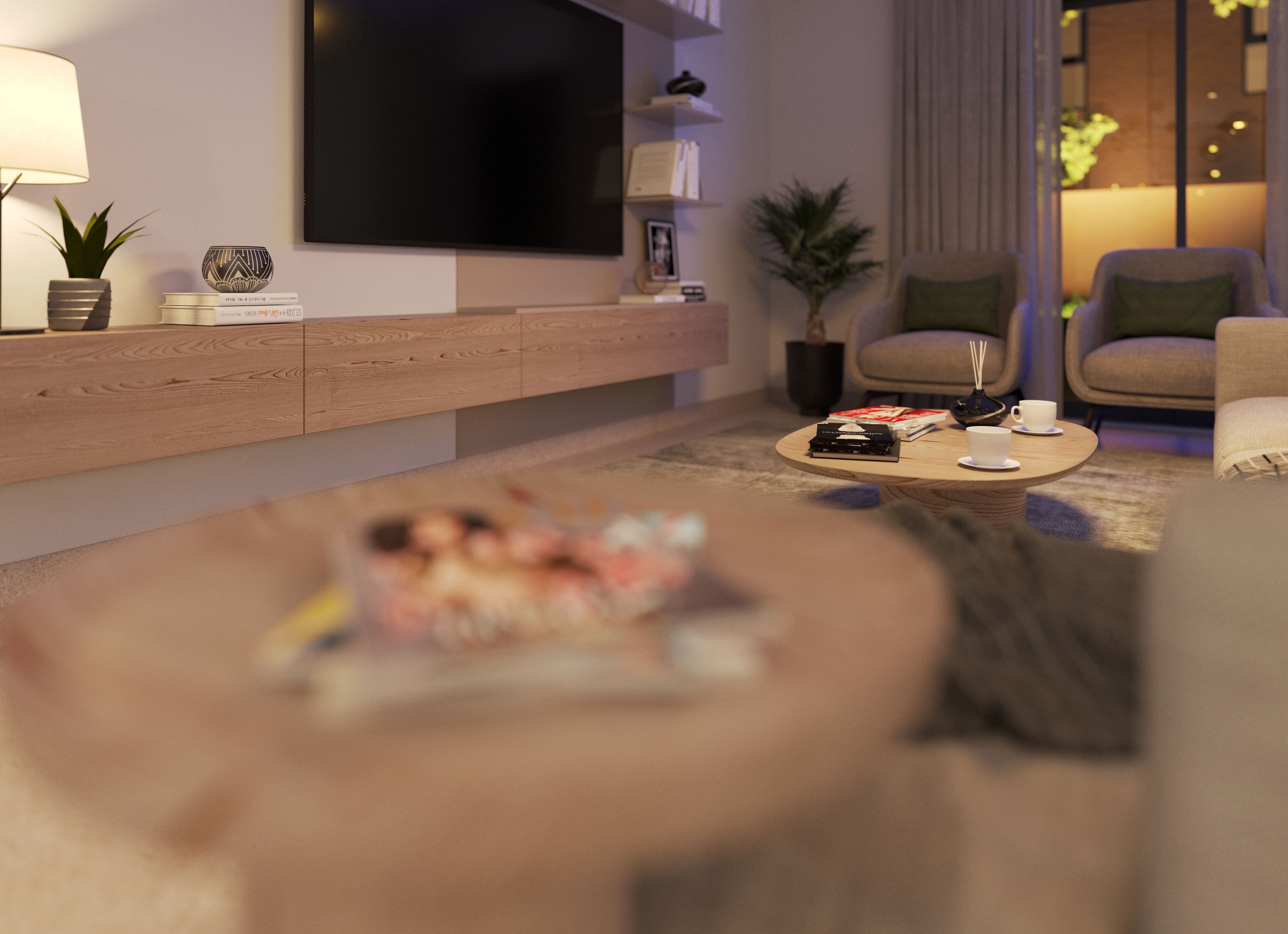 Duplex Type 4 Living 02 | غرفة معيشة