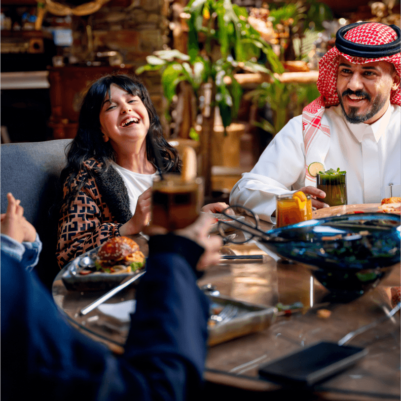 Dining at ROSHN Front