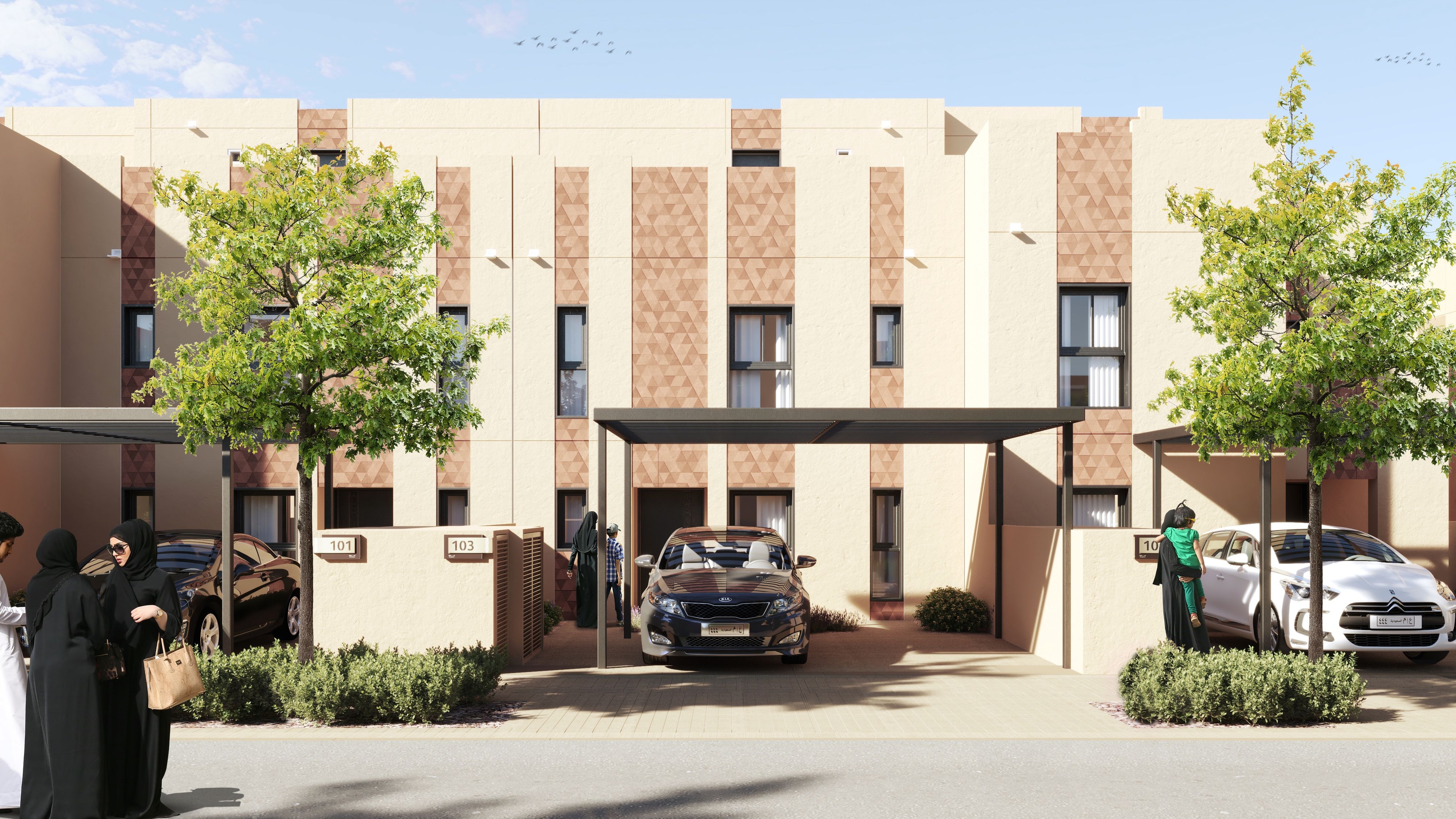 Central Region Townhouse Type-01 Contemporary 1 | 1 تاون هاوس