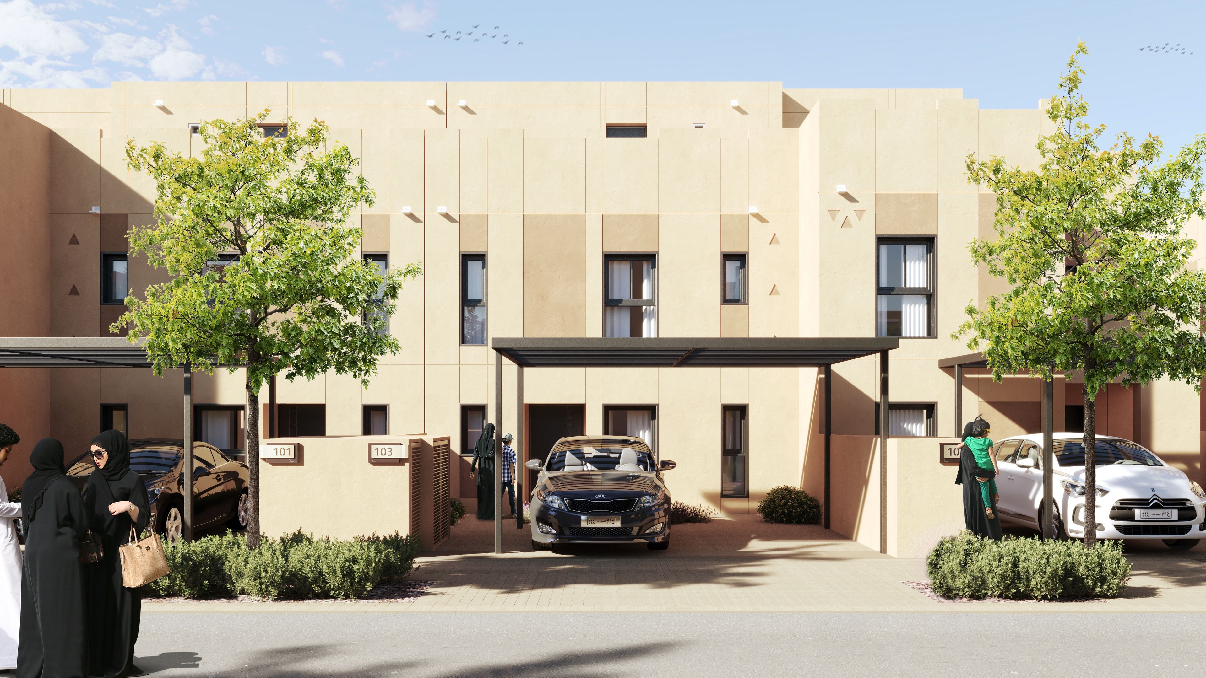 Central Region Townhouse Type-01 Traditional 1 | 1 تاون هاوس