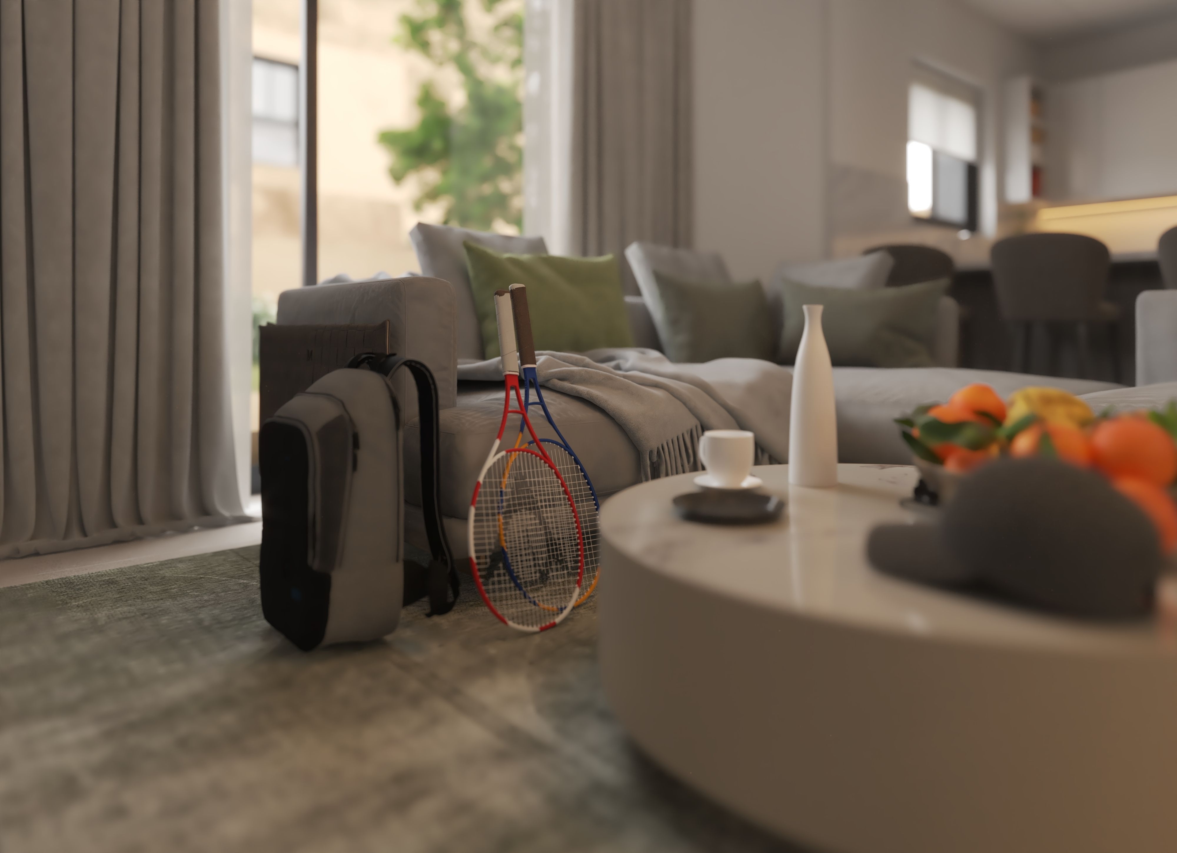 Central Region Townhouse Type-01 Living | غرفة معيشة