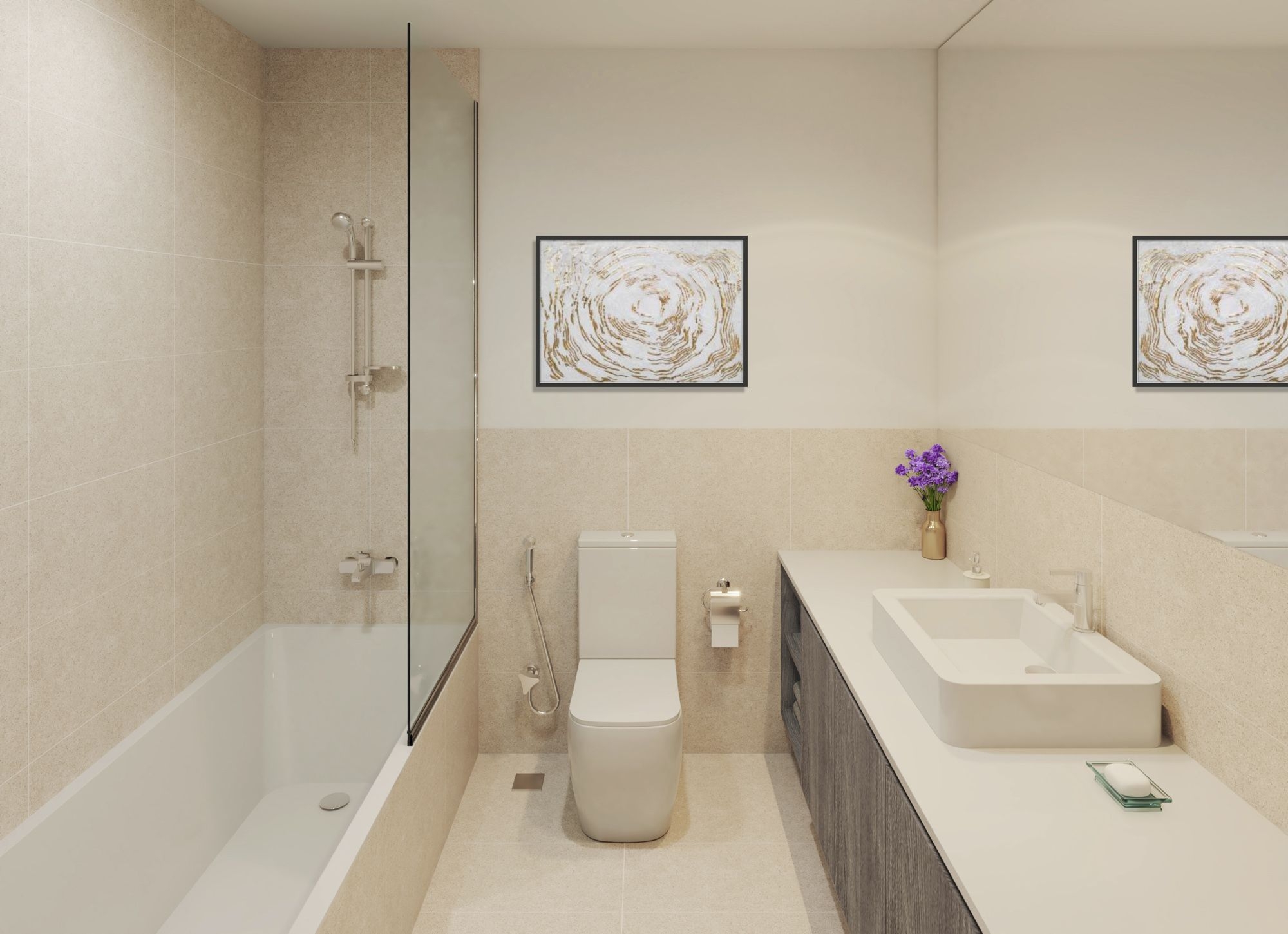 ALMANAR DT1 Family Bathroom | دورة مياه DT1 المنار