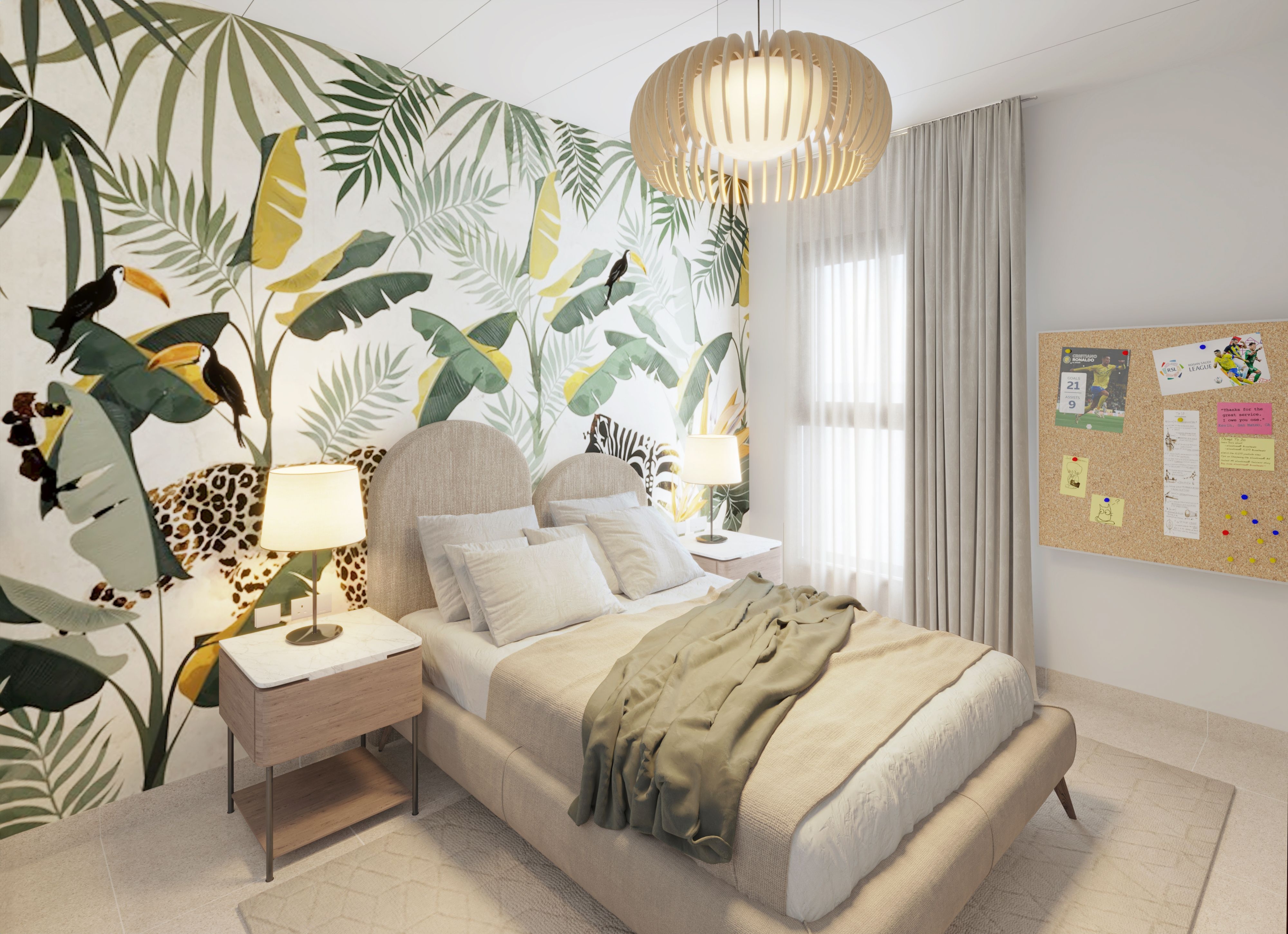 Central Region Townhouse Type-01 Bedroom 01 | غرفة نوم