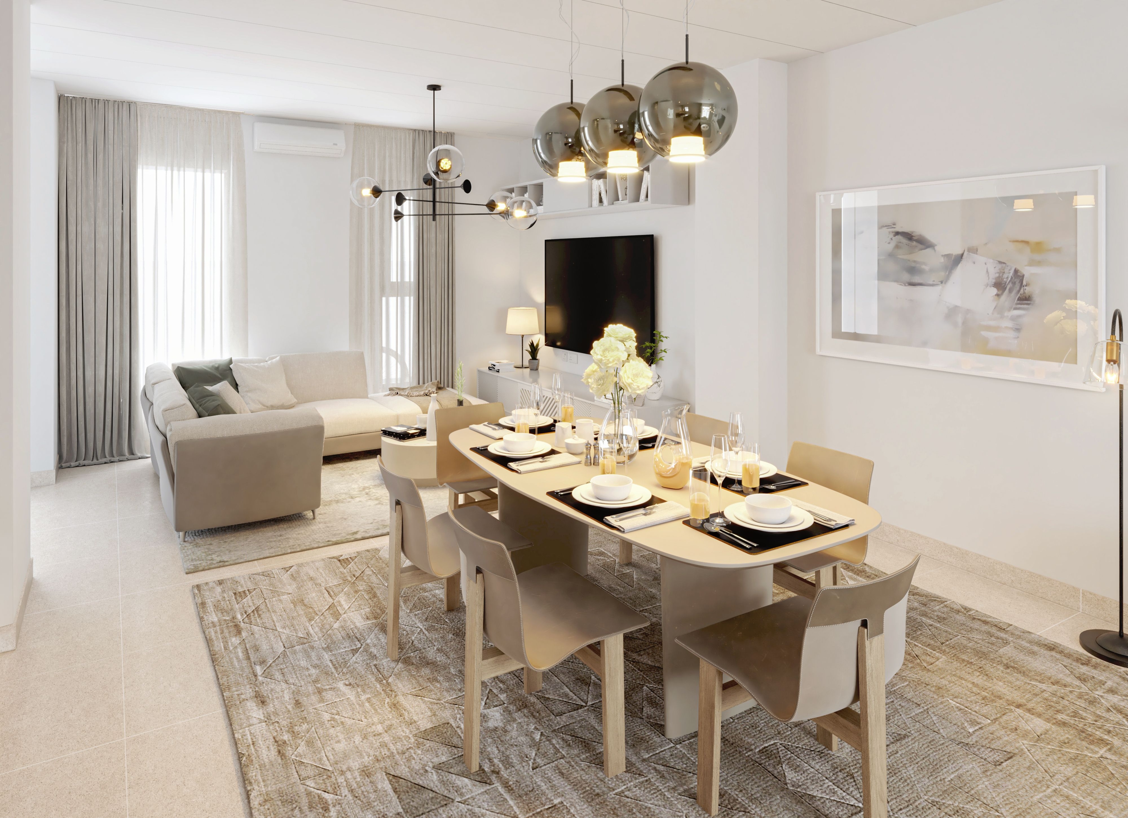 Central Region Townhouse Type-01 Dining | غرفة طعام