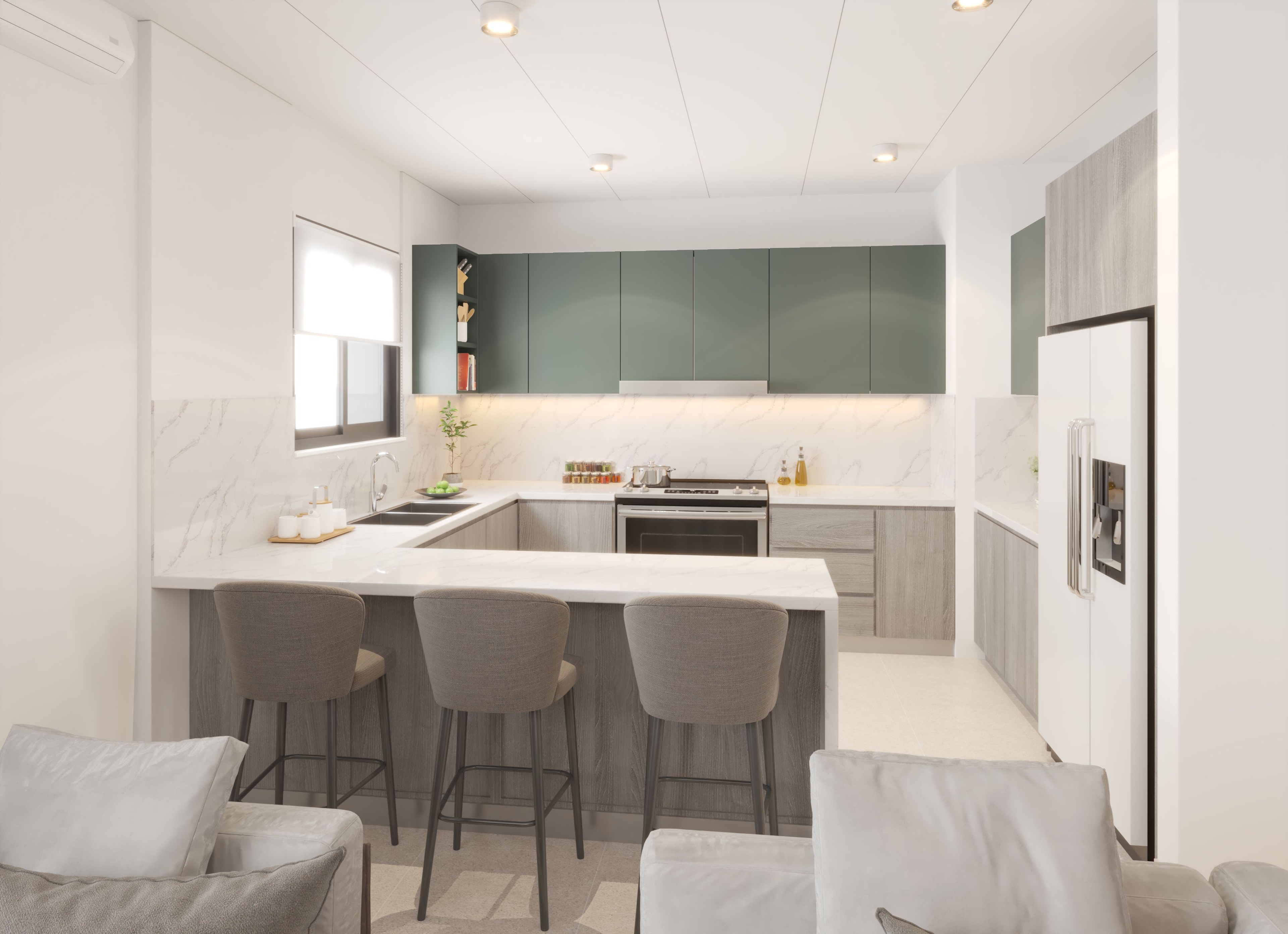 Central Region Townhouse Type-01 Kitchen 1 | المطبخ 1