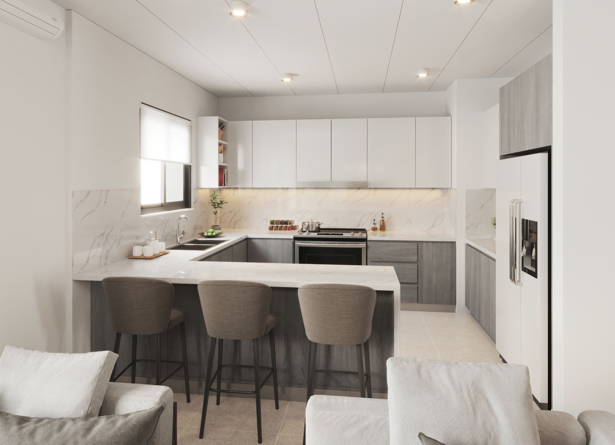 Western Region Townhouse Type1 Kitchen | المنطقة الغربية تاون هاوس 1 المطبخ