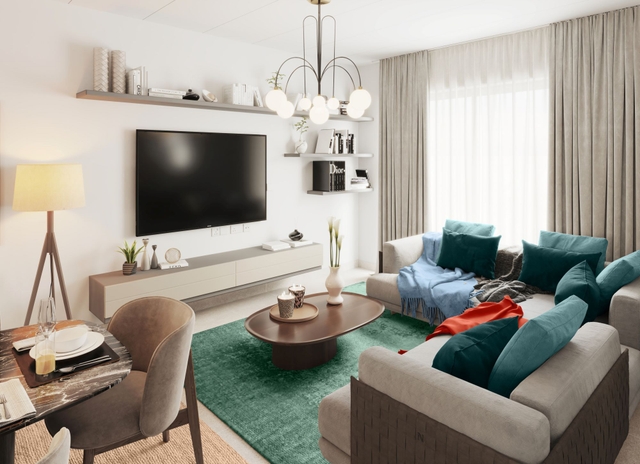 Western Region Townhouse Type1 Living | غرفة معيشة