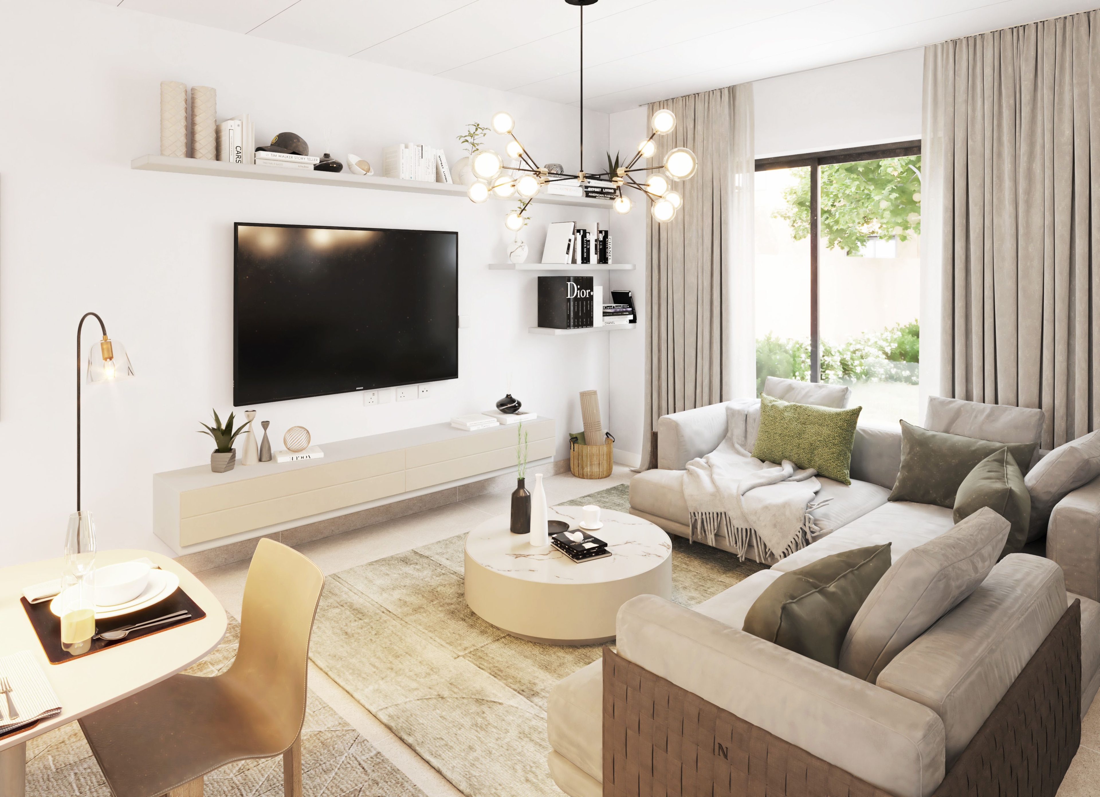 Central Region Townhouse Type-01 Living | غرفة معيشة