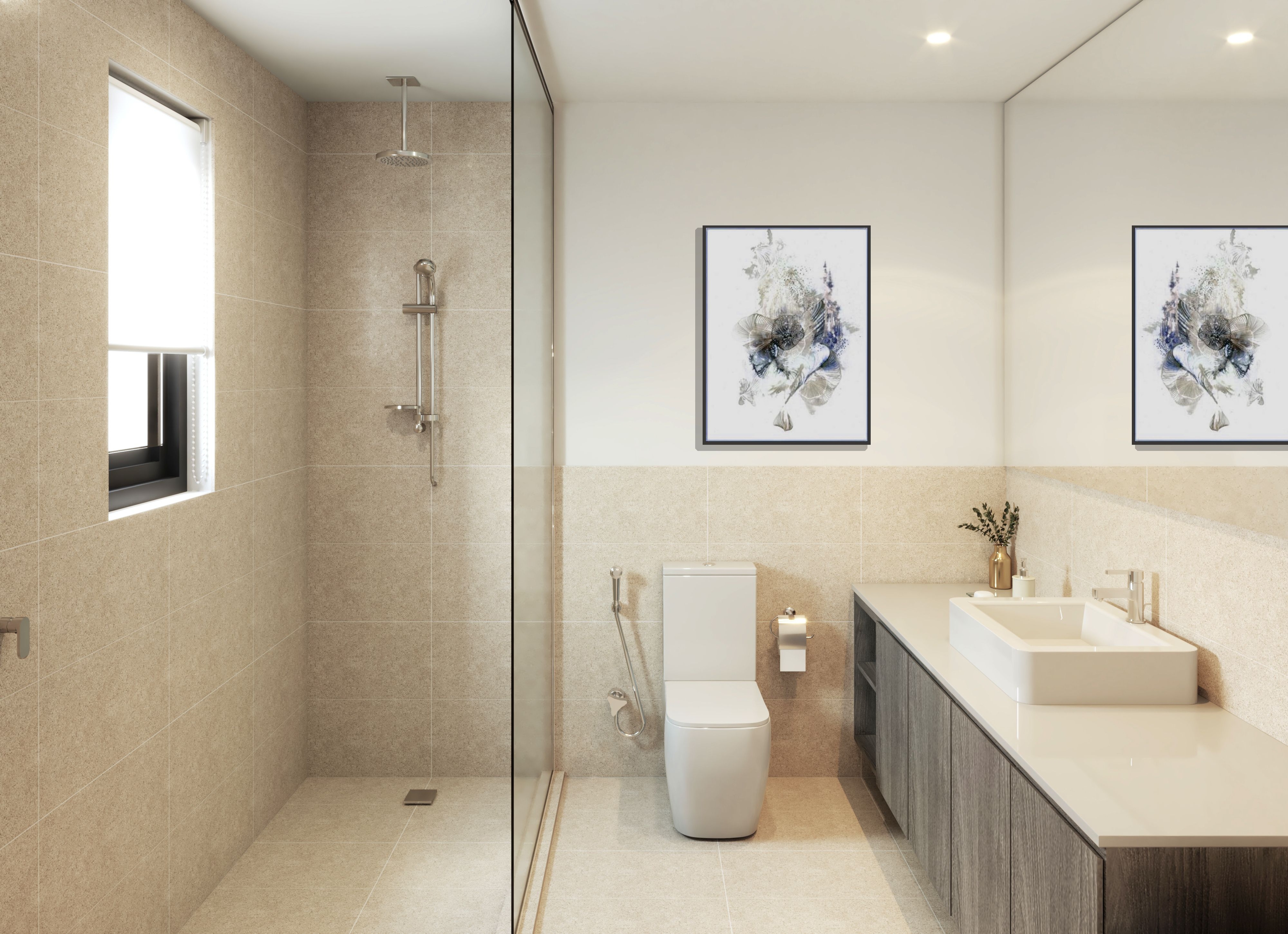 Central Region Townhouse Type-01 Master Bathroom | دورة مياه