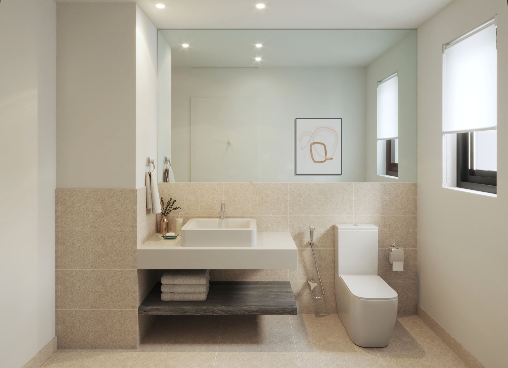 Western Region Townhouse Type1 Service Bathroom | دورة مياه