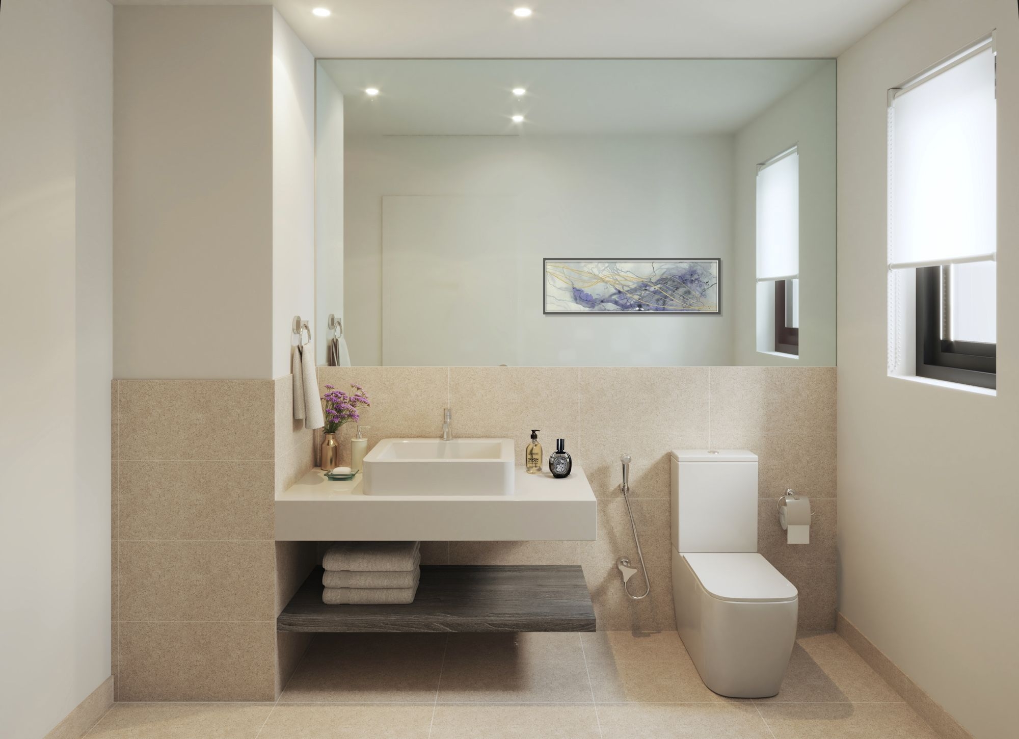 ALMANAR TH3 Service Bathroom | دورة مياه TH3 المنار
