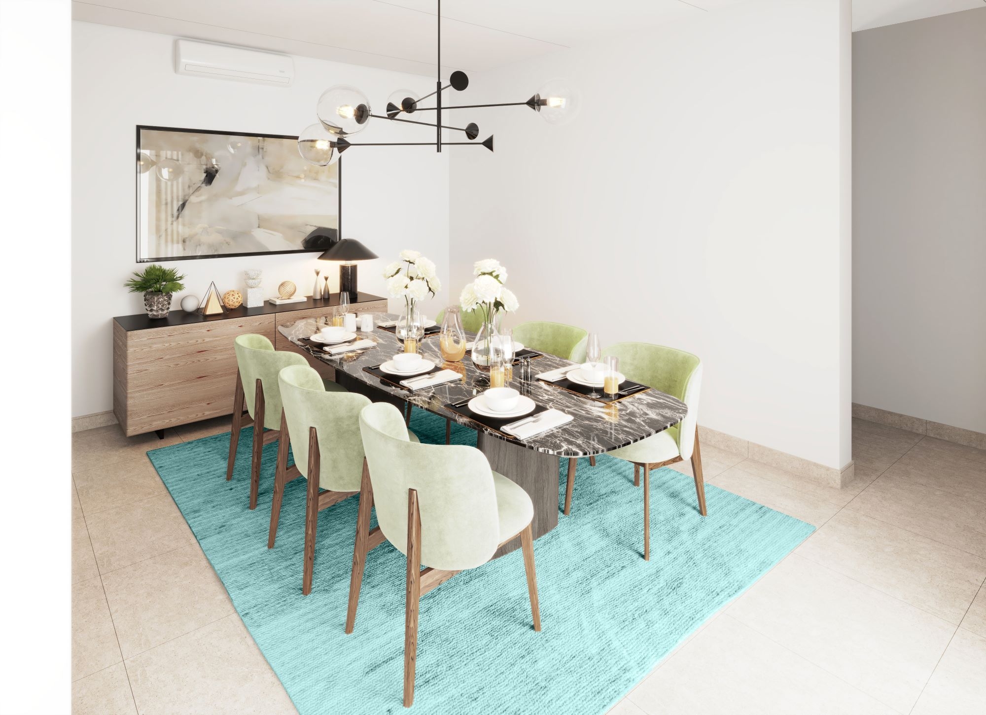 Western Region Villa Type C10 Dining | مطبخ