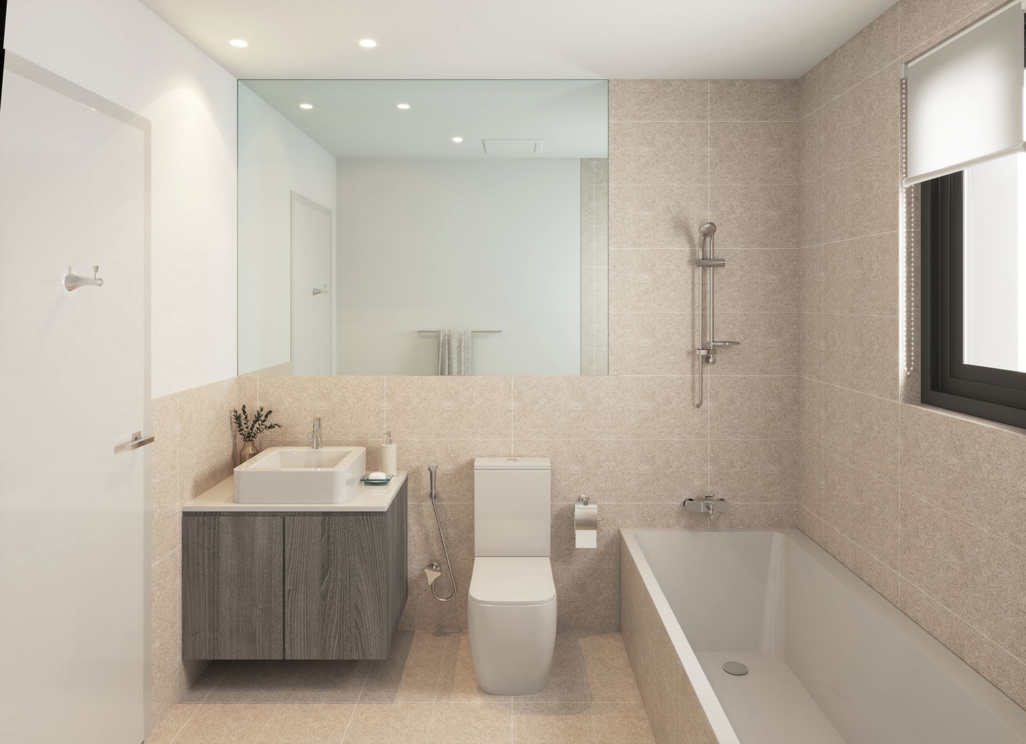 Western Region Villa Type C10 Family Bathroom | دورة مياه
