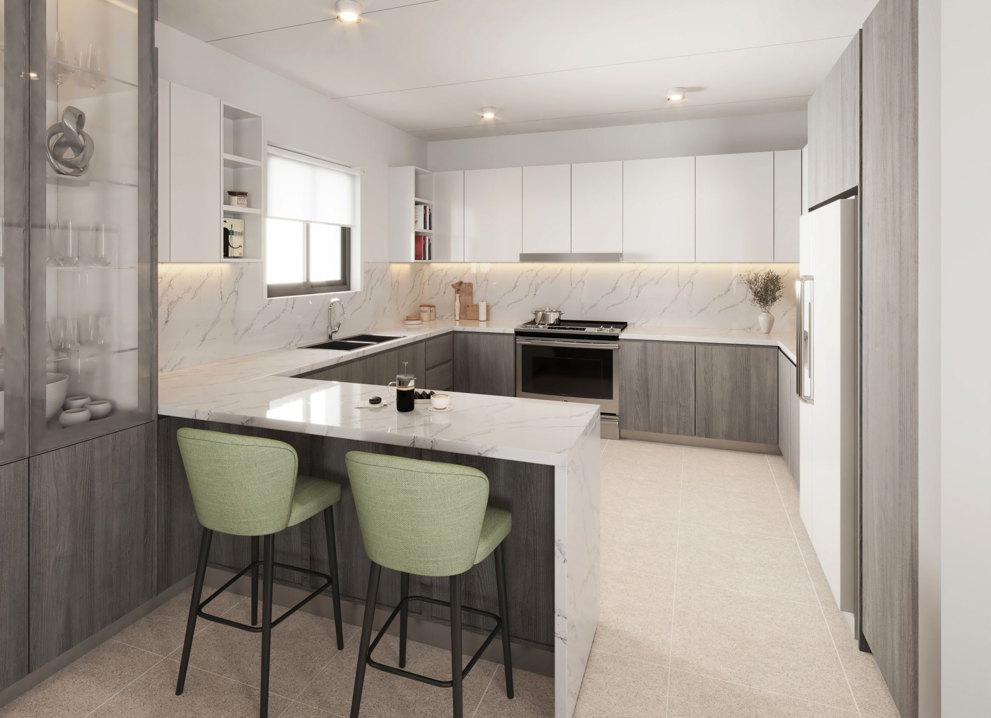 Western Region Villa Type C10 Kitchen | مطبخ