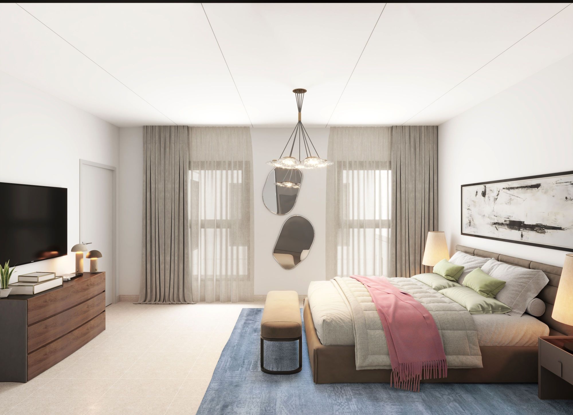 Western Region Villa Type C10 Master Bedroom 1 | غرفة نوم