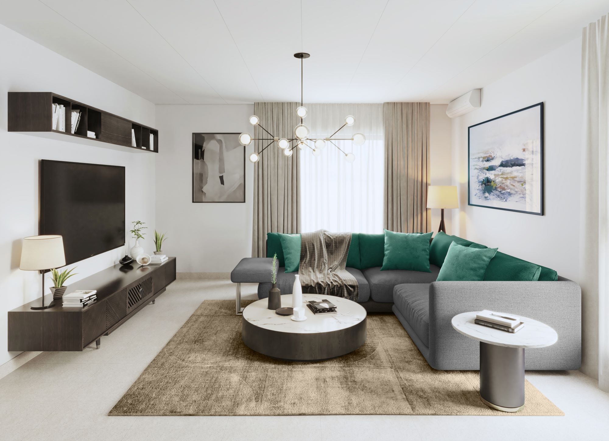 Western Region Villa Type1 Living | غرفة معيشة