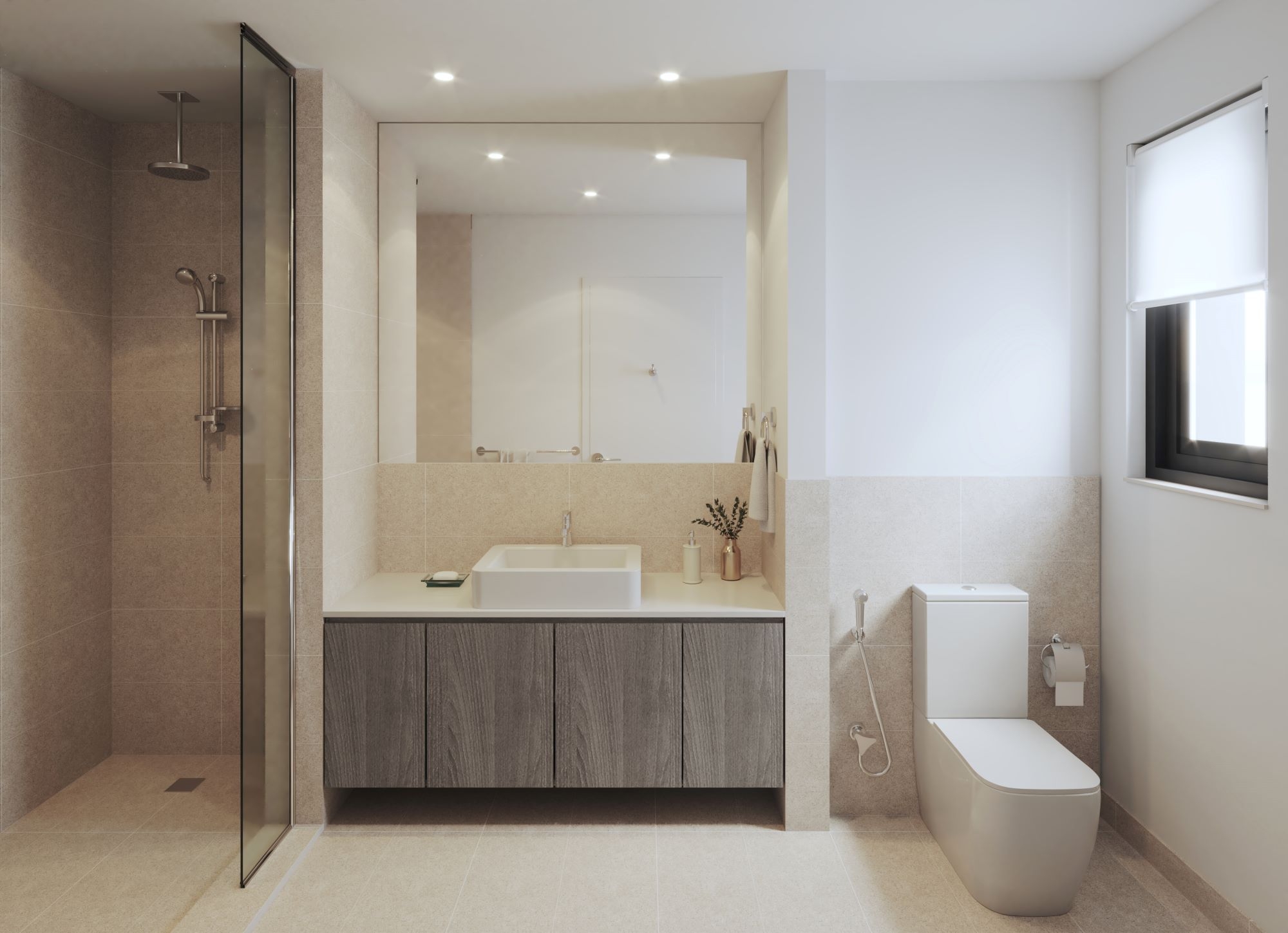Western Region Villa Type1 Master Bathroom | دورة مياه