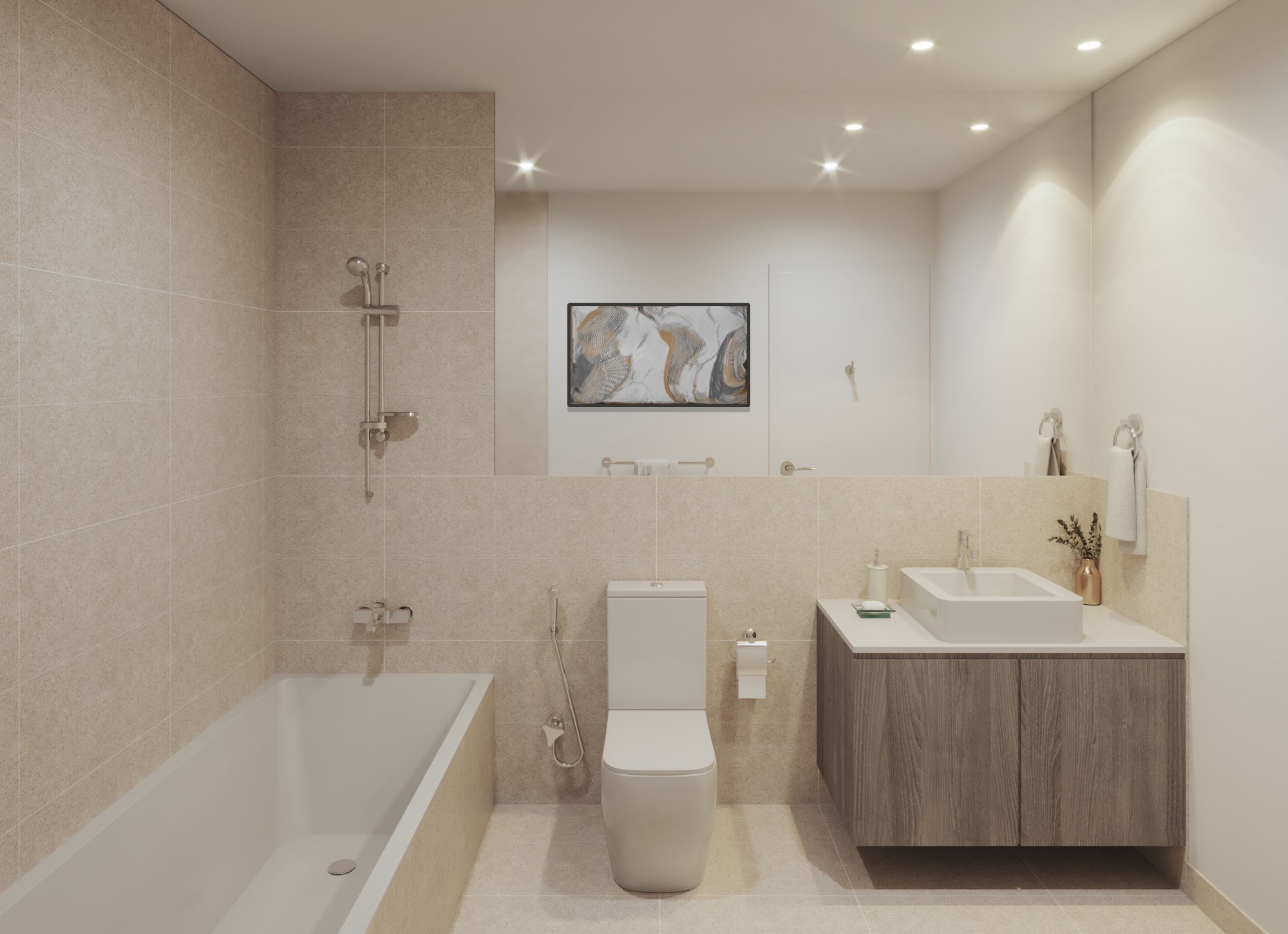 Western Region Villa Type2 Family Bathroom | دورة مياه