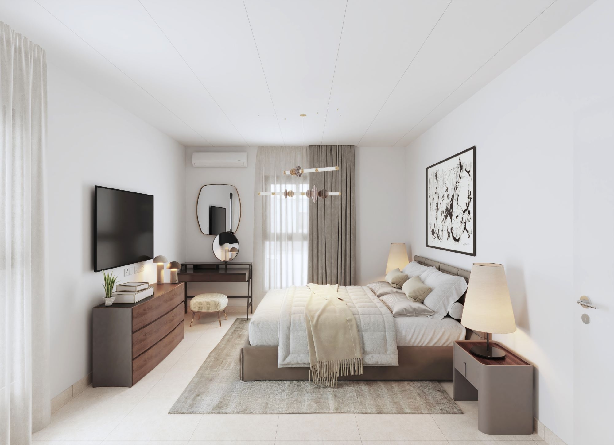 Villa Type 02 Master Bedroom | غرفة النوم الرئيسية