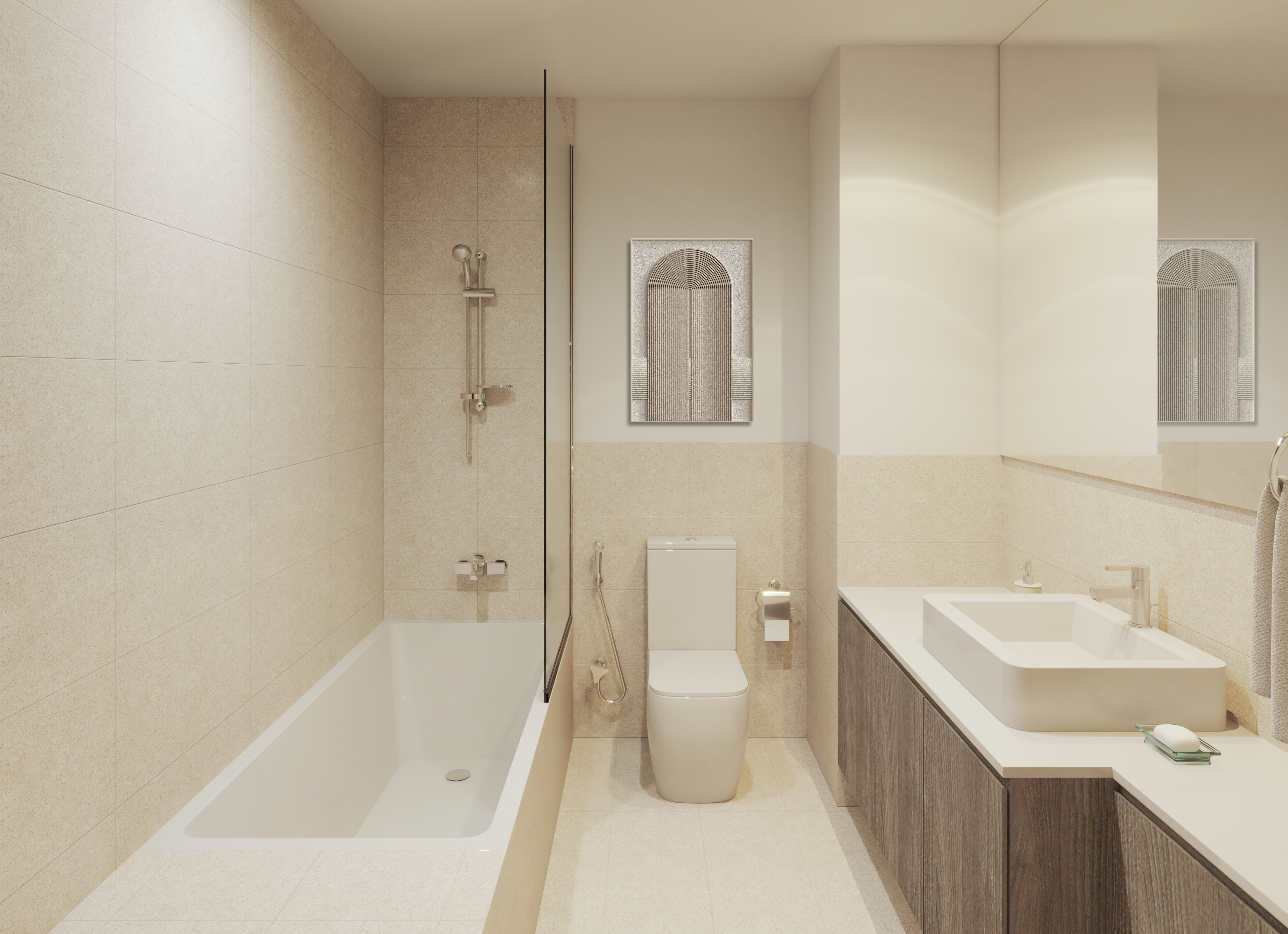 Villa Type 04 Service Bathroom 1 | دورة المياه
